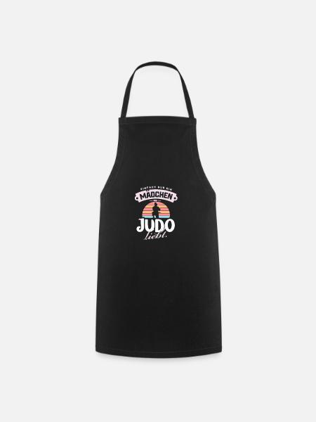 Mädchen liebt Judo Kampfsport Geschenkidee - Kochschürze - Schwarz