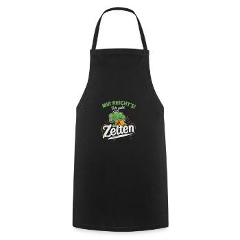 Mir reicht's Zelten Camper Outdoor Abenteuer - Kochschürze - Schwarz - Vorne - AI Model Male 185 dark (185cm)