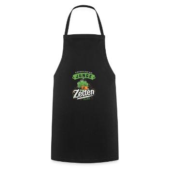 Junge Zeltliebe Camping Abenteuer Geschenk Outdoor - Kochschürze - Schwarz - Vorne - AI Model Male 185 dark (185cm)