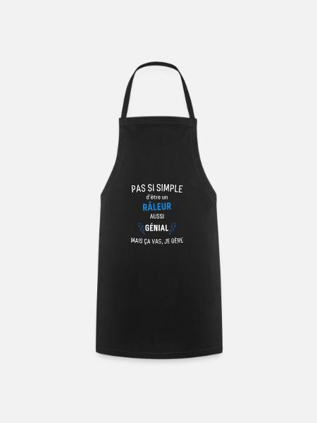 Râleur Génial - Tablier de cuisine - noir