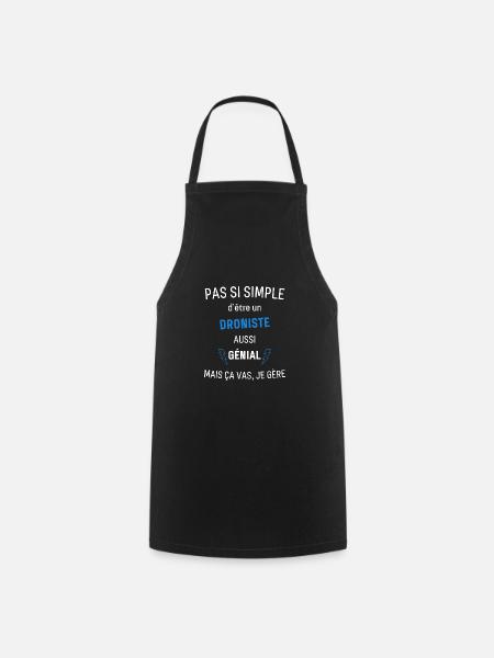 Awesome Dron Player - Cooking Apron - black