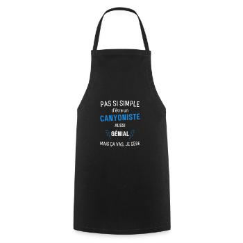 Awesome Canyoner - Cooking Apron - black - Front - AI Model Male 185 dark (185cm)