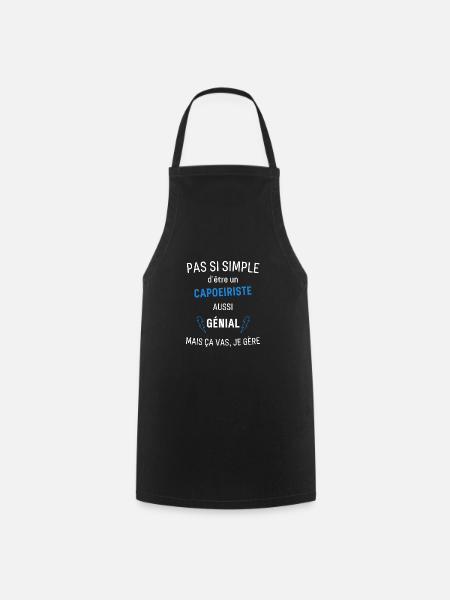 Capoeiriste Génial - Tablier de cuisine - noir