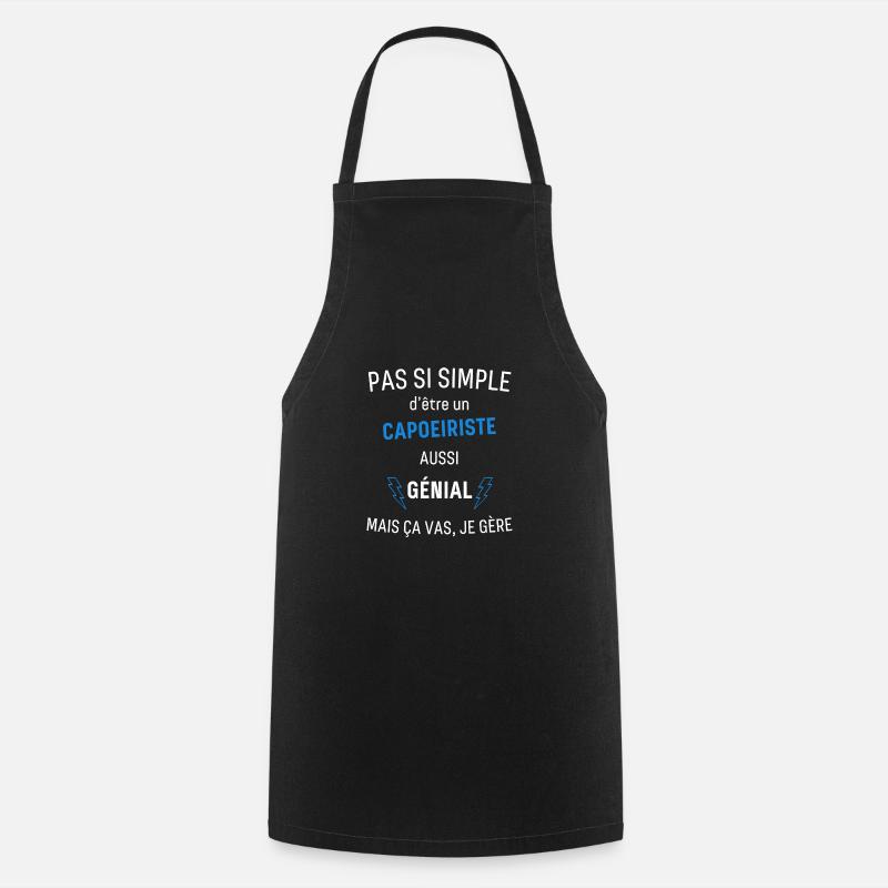 Capoeiriste Génial - Tablier de cuisine - noir
