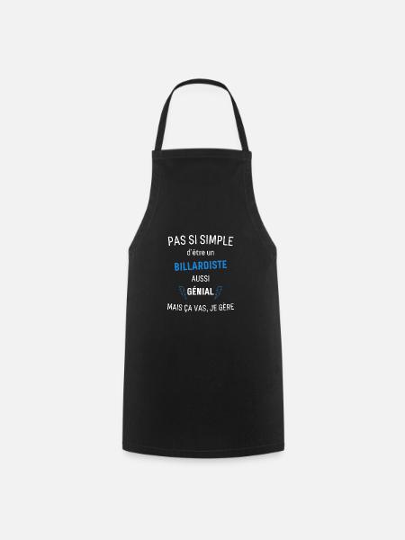 Billardiste Génial - Tablier de cuisine - noir