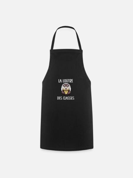 loutre des classes - Tablier de cuisine - noir