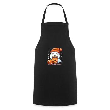 Halloween Kostüm Ghost Sweets Tee - Kochschürze - Schwarz - Vorne - AI Model Male 185 dark (185cm)