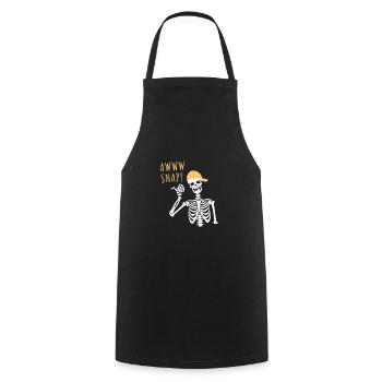 Awww Snap - Kochschürze - Schwarz - Vorne - AI Model Male 185 dark (185cm)