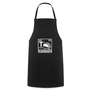 Tacos sind meine Elemente - Kochschürze - Schwarz - Vorne - AI Model Male 185 dark (185cm)