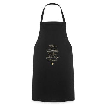 Les petites personnes ont besoin de grands cœurs - Tablier de cuisine - noir - Devant - AI Model Male 185 dark (185cm)