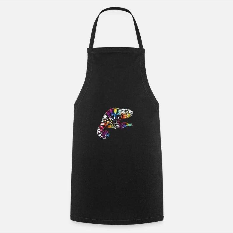 caméléons - Tablier de cuisine - noir