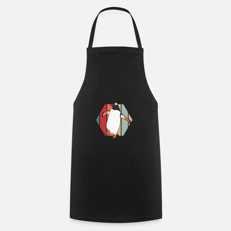 penguin - Cooking Apron - black