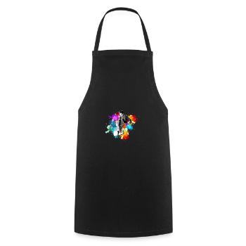 Cello cellist - Cooking Apron - black - Front - AI Model Male 185 dark (185cm)