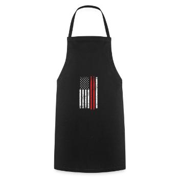 Drums America musicians - Cooking Apron - black - Front - AI Model Male 185 dark (185cm)