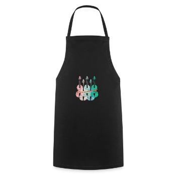 Violon - Tablier de cuisine - noir - Devant - AI Model Male 185 dark (185cm)