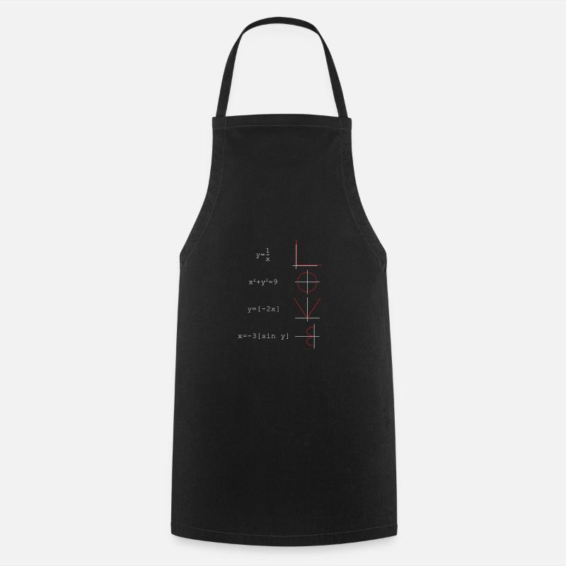 Numéros mathématiques - Tablier de cuisine - noir