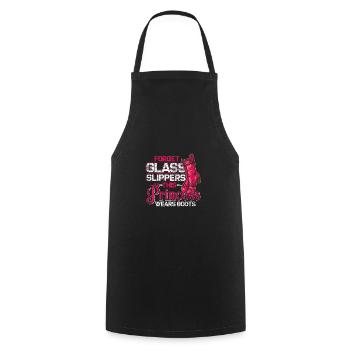 Cowboy girl - Cooking Apron - black - Front - AI Model Male 185 dark (185cm)