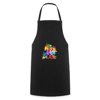 Clef musician composer - Cooking Apron - black - Front - AI Model Male 185 dark (185cm)