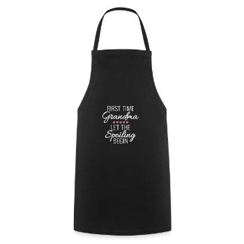 Grandma Let The Spoiling Begin Gift First Time - Tablier de cuisine - noir - Devant - AI Model Male 185 dark (185cm)