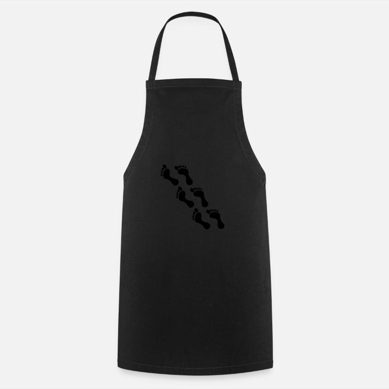 empreintes 2 - Tablier de cuisine - noir