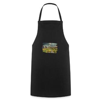 Anti nuclear power - Cooking Apron - black - Front - AI Model Male 185 dark (185cm)