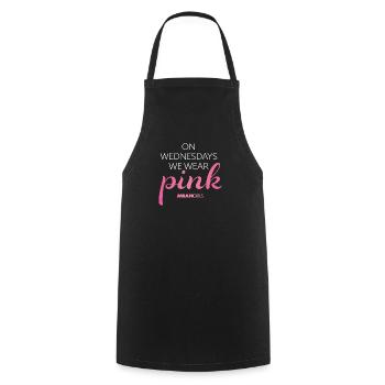 Mean Girls On Wednesdays We Wear Pink - Cooking Apron - black - Front - AI Model Male 185 dark (185cm)
