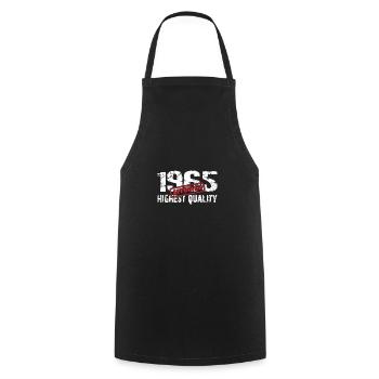 Born in 1965, born in 1965, very fit and active - Cooking Apron - black - Front - AI Model Male 185 dark (185cm)