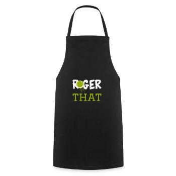 Roger That - Kochschürze - Schwarz - Vorne - AI Model Male 185 dark (185cm)