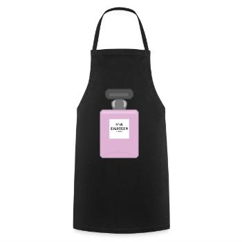 N° 18 EIGHTEEN Great birthday present for the - Cooking Apron - black - Front - AI Model Male 185 dark (185cm)