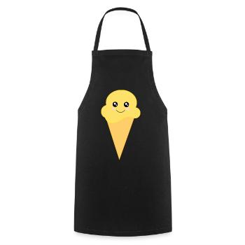 Kawaii Eis Kawaii Vanille Kawaii Eiscreme - Kochschürze - Schwarz - Vorne - AI Model Male 185 dark (185cm)