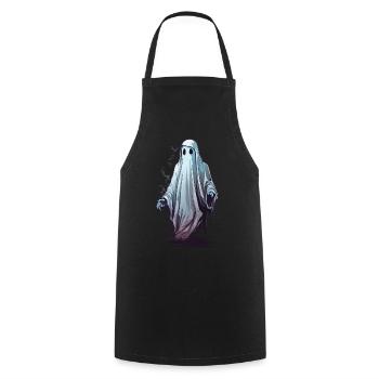 Halloween October Ghosts Party Spooky Design - Cooking Apron - black - Front - AI Model Male 185 dark (185cm)
