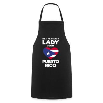 Puerto Rico Flagge | Puerto Ricaner Geschenkideen - Kochschürze - Schwarz - Vorne - AI Model Male 185 dark (185cm)