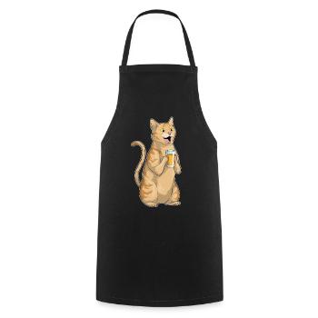Cat Juice - Cooking Apron - black - Front - AI Model Male 185 dark (185cm)