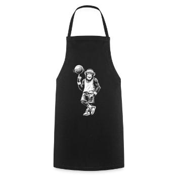 Basketball - Kochschürze - Schwarz - Vorne - AI Model Male 185 dark (185cm)
