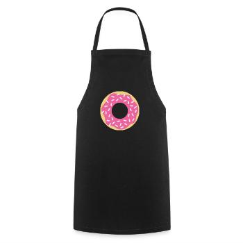 Beignet avec pépites - Tablier de cuisine - noir - Devant - AI Model Male 185 dark (185cm)