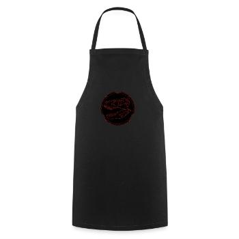 Fossile de Tyrannosaurus Rex - Tablier de cuisine - noir - Devant - AI Model Male 185 dark (185cm)