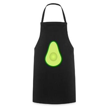 Avocado ohne Kern Design zum personalisieren - Kochschürze - Schwarz - Vorne - AI Model Male 185 dark (185cm)