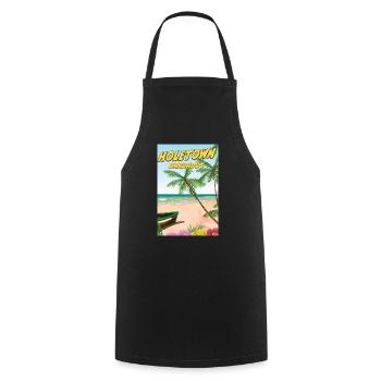 Holetown Barbade - Tablier de cuisine - noir - Devant - AI Model Male 185 dark (185cm)