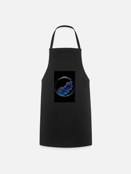 Clouds in a bubble neon 1 - Cooking Apron - black