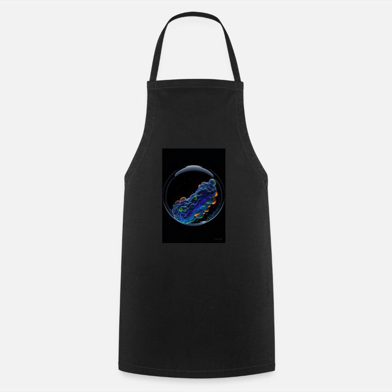 Clouds in a bubble neon 1 - Cooking Apron - black