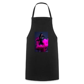 Magenta Beauty 2 - Cooking Apron - black - Front - AI Model Male 185 dark (185cm)