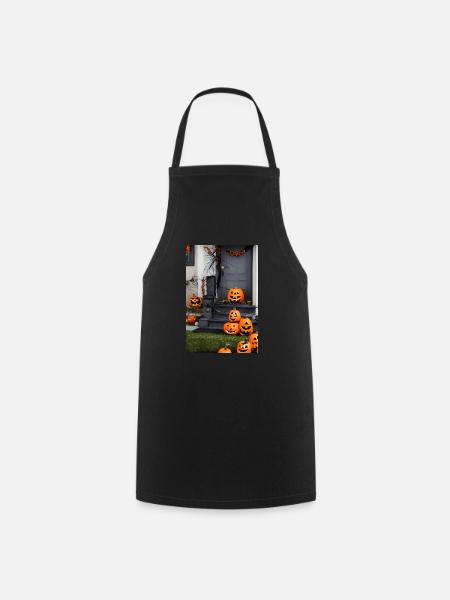 Halloween pumpkin - Cooking Apron - black