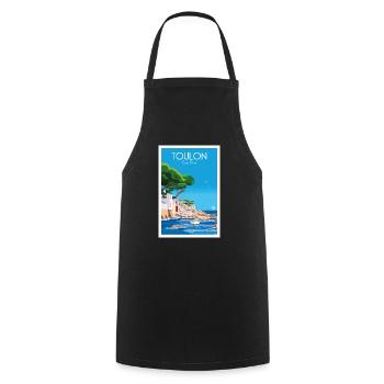TOULON CAP BRUN - Cooking Apron - black - Front - AI Model Male 185 dark (185cm)