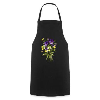Fleur - Tablier de cuisine - noir - Devant - AI Model Male 185 dark (185cm)