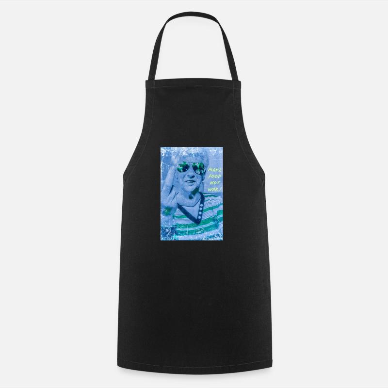 Make food not war! - Cooking Apron - black