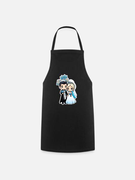 Just Married - Zur Hochzeit - Kochschürze - Schwarz