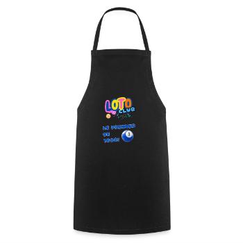LOTO - BINGO - 1 - LE PREMIER DE 1000 - Tablier de cuisine - noir - Devant - AI Model Male 185 dark (185cm)
