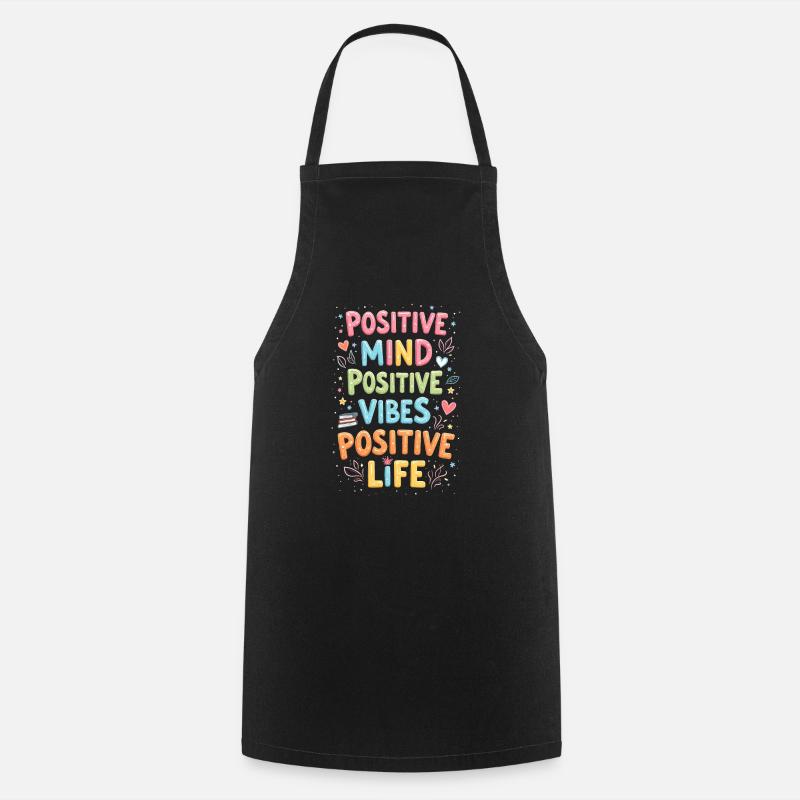 positivité - Tablier de cuisine - noir