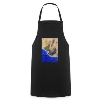 Échouage Mystique Collection : Résonance - Cooking Apron - black - Front - AI Model Male 185 dark (185cm)
