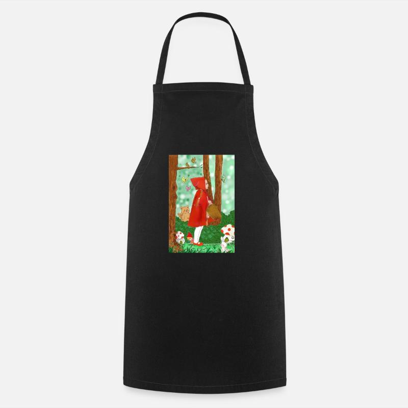 Enchanted Forest - Cooking Apron - black